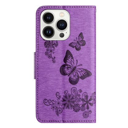 Butterfly Embossed Flip Leather Phone Case
