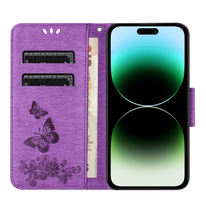 Butterfly Embossed Flip Leather Phone Case