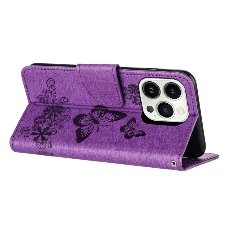 Butterfly Embossed Flip Leather Phone Case