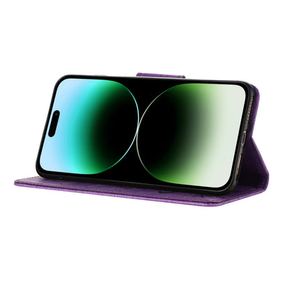 Butterfly Embossed Flip Leather Phone Case