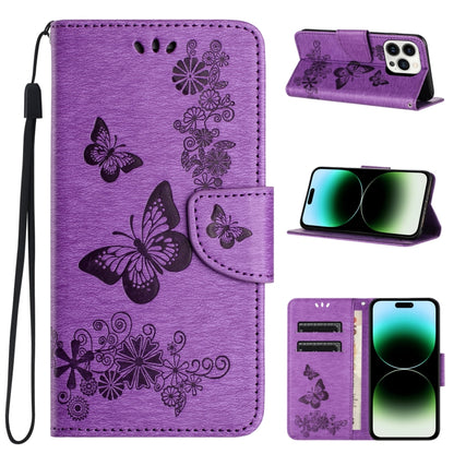 Butterfly Embossed Flip Leather Phone Case