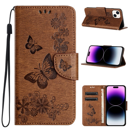 Butterfly Embossed Flip Leather Phone Case