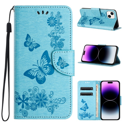Butterfly Embossed Flip Leather Phone Case
