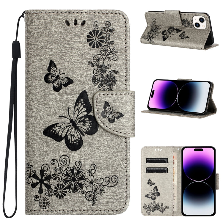 Butterfly Embossed Flip Leather Phone Case
