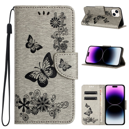 Butterfly Embossed Flip Leather Phone Case