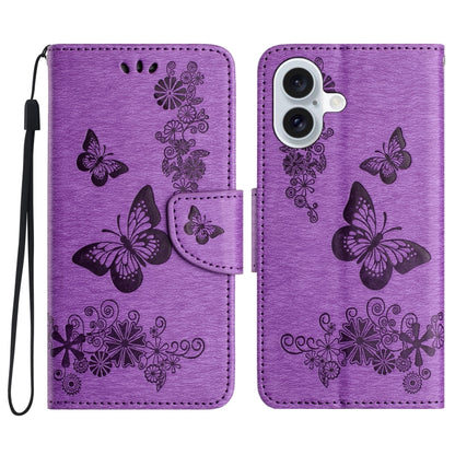 Butterfly Embossed Flip Leather Phone Case