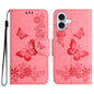 Butterfly Embossed Flip Leather Phone Case