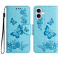 Butterfly Embossed Flip Leather Phone Case