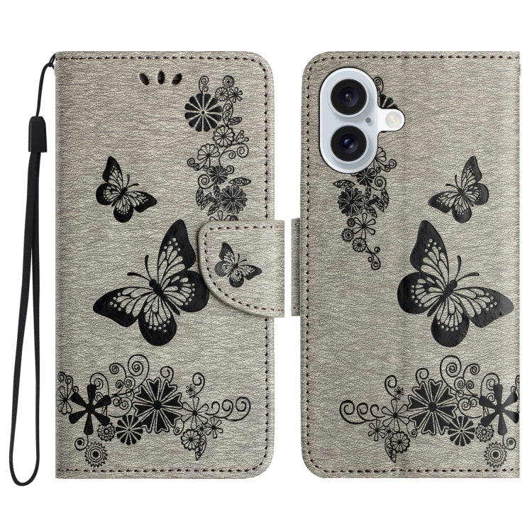 Butterfly Embossed Flip Leather Phone Case