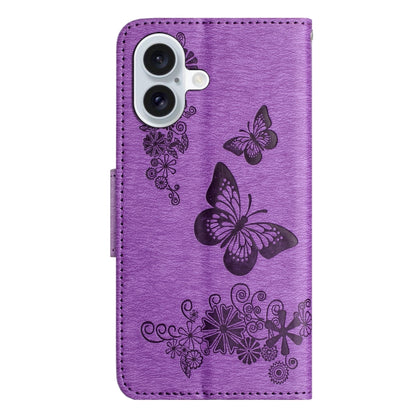Butterfly Embossed Flip Leather Phone Case