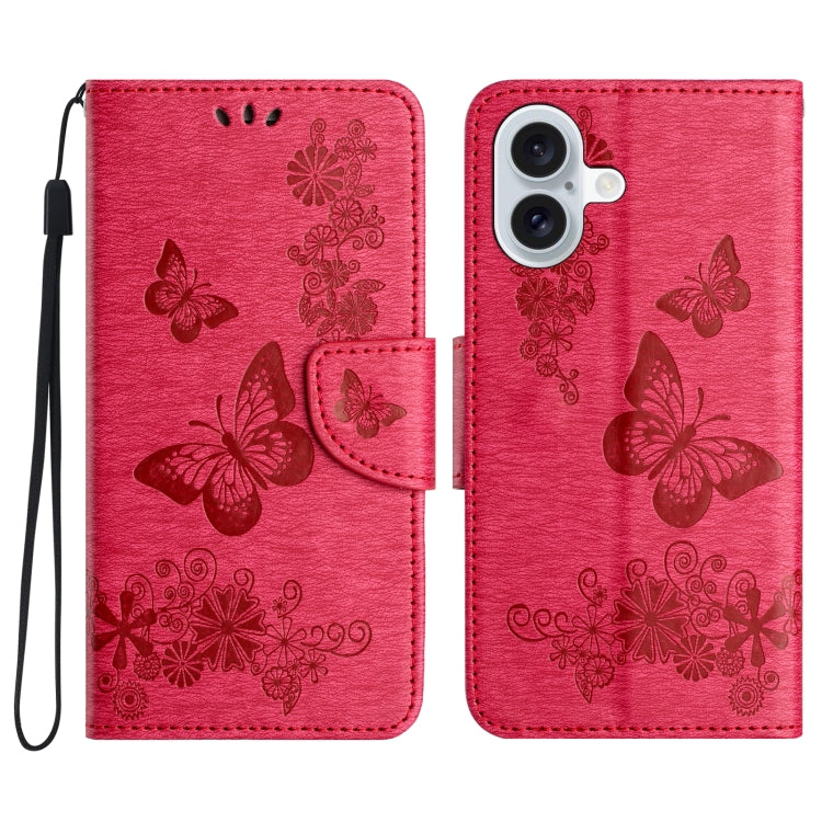 Butterfly Embossed Flip Leather Phone Case
