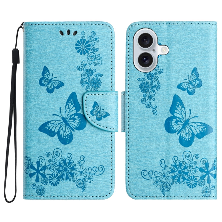 Butterfly Embossed Flip Leather Phone Case