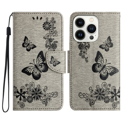 Butterfly Embossed Flip Leather Phone Case, For iPhone 17e / 16e, For iPhone 16 Pro Max, For iPhone 16 Pro