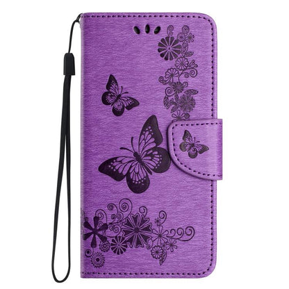 Butterfly Embossed Flip Leather Phone Case, For iPhone 17e / 16e, For iPhone 16 Pro Max, For iPhone 16 Pro