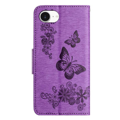 Butterfly Embossed Flip Leather Phone Case, For iPhone 17e / 16e, For iPhone 16 Pro Max, For iPhone 16 Pro