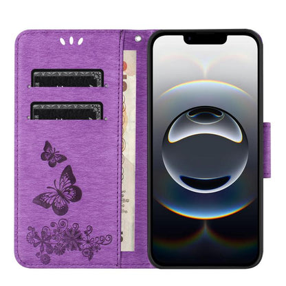Butterfly Embossed Flip Leather Phone Case, For iPhone 17e / 16e, For iPhone 16 Pro Max, For iPhone 16 Pro