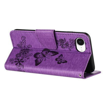Butterfly Embossed Flip Leather Phone Case, For iPhone 17e / 16e, For iPhone 16 Pro Max, For iPhone 16 Pro