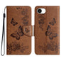 Butterfly Embossed Flip Leather Phone Case, For iPhone 17e / 16e, For iPhone 16 Pro Max, For iPhone 16 Pro