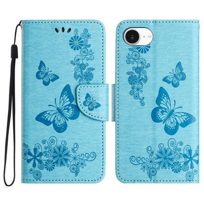 Butterfly Embossed Flip Leather Phone Case, For iPhone 17e / 16e, For iPhone 16 Pro Max, For iPhone 16 Pro