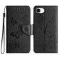 Butterfly Embossed Flip Leather Phone Case, For iPhone 17e / 16e, For iPhone 16 Pro Max, For iPhone 16 Pro