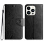 Butterfly Flower Pattern Flip Leather Phone Case, For iPhone 17, For iPhone Air, For iPhone 16 Pro Max