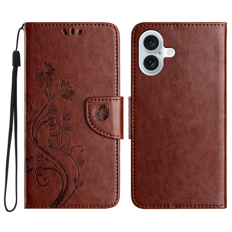Butterfly Flower Pattern Flip Leather Phone Case