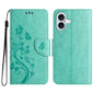 Butterfly Flower Pattern Flip Leather Phone Case