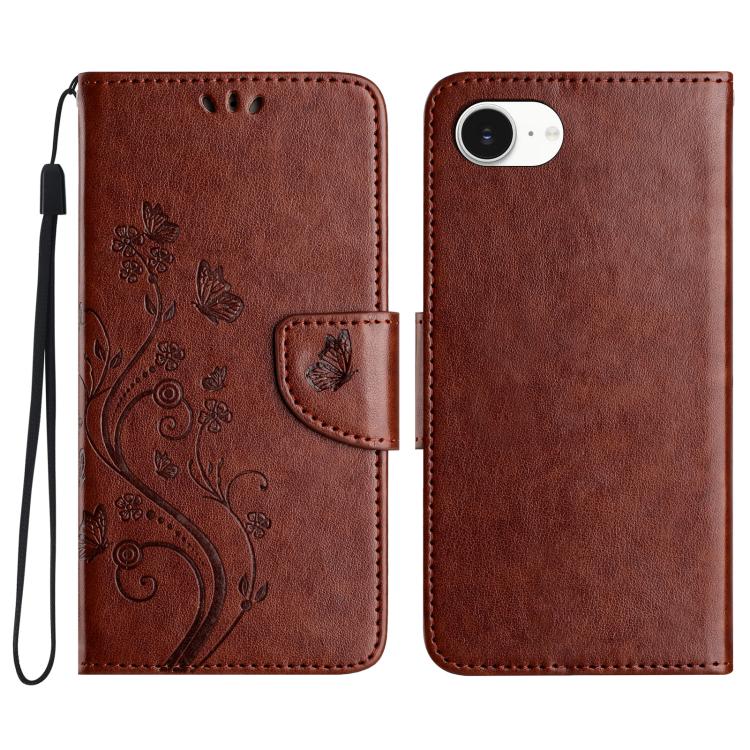 Butterfly Flower Pattern Flip Leather Phone Case, For iPhone 18 Pro / 17 Pro, For iPhone 18 Pro Max / 17 Pro Max, For iPhone 17e / 16e
