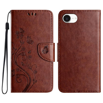 Butterfly Flower Pattern Flip Leather Phone Case, For iPhone 18 Pro / 17 Pro, For iPhone 18 Pro Max / 17 Pro Max, For iPhone 17e / 16e