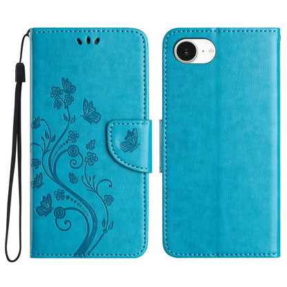 Butterfly Flower Pattern Flip Leather Phone Case, For iPhone 18 Pro / 17 Pro, For iPhone 18 Pro Max / 17 Pro Max, For iPhone 17e / 16e