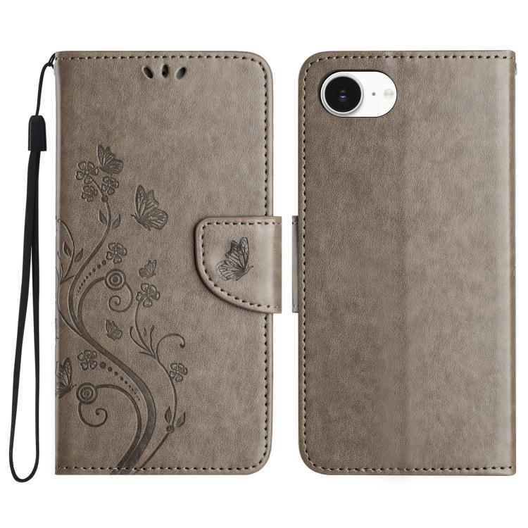 Butterfly Flower Pattern Flip Leather Phone Case, For iPhone 17e / 16e, For iPhone 17 Pro Max, For iPhone 17 Pro