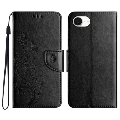 Butterfly Flower Pattern Flip Leather Phone Case, For iPhone 17e / 16e, For iPhone 17 Pro Max, For iPhone 17 Pro