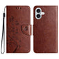 Butterfly Flower Pattern Flip Leather Phone Case, For iPhone 17, For iPhone Air, For iPhone 16 Pro Max