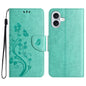 Butterfly Flower Pattern Flip Leather Phone Case, For iPhone 17, For iPhone Air, For iPhone 16 Pro Max