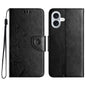 Butterfly Flower Pattern Flip Leather Phone Case, For iPhone 17, For iPhone Air, For iPhone 16 Pro Max