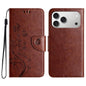 Butterfly Flower Pattern Flip Leather Phone Case, For iPhone 18 Pro / 17 Pro, For iPhone 18 Pro Max / 17 Pro Max, For iPhone 17e / 16e