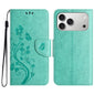 Butterfly Flower Pattern Flip Leather Phone Case, For iPhone 18 Pro / 17 Pro, For iPhone 18 Pro Max / 17 Pro Max, For iPhone 17e / 16e