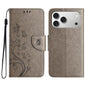 Butterfly Flower Pattern Flip Leather Phone Case, For iPhone 18 Pro / 17 Pro, For iPhone 18 Pro Max / 17 Pro Max, For iPhone 17e / 16e