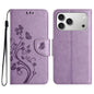 Butterfly Flower Pattern Flip Leather Phone Case, For iPhone 18 Pro / 17 Pro, For iPhone 18 Pro Max / 17 Pro Max, For iPhone 17e / 16e