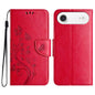 Butterfly Flower Pattern Flip Leather Phone Case, For iPhone 17, For iPhone Air, For iPhone 16 Pro Max