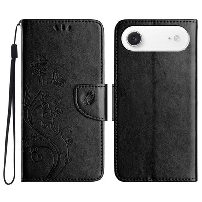 Butterfly Flower Pattern Flip Leather Phone Case, For iPhone 17, For iPhone Air, For iPhone 16 Pro Max