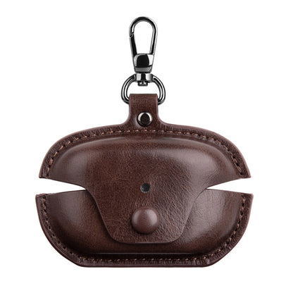 Leather TWS Earphone Protective Case with Hook, For Sony WF-1000XM5