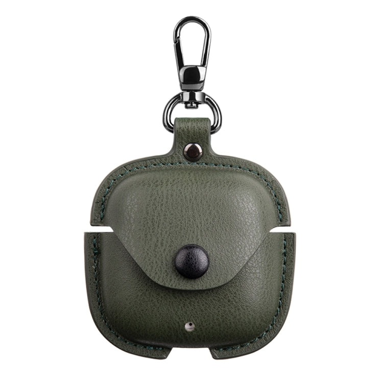 Leather TWS Earphone Protective Case with Hook, For Huawei FreeBuds SE 2 / SE 3