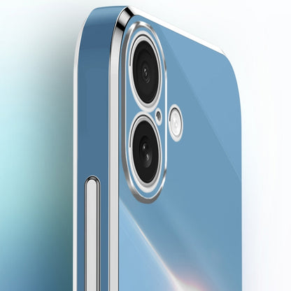 XINLI Straight Edge 6D Electroplate TPU Phone Case with Ring Holder