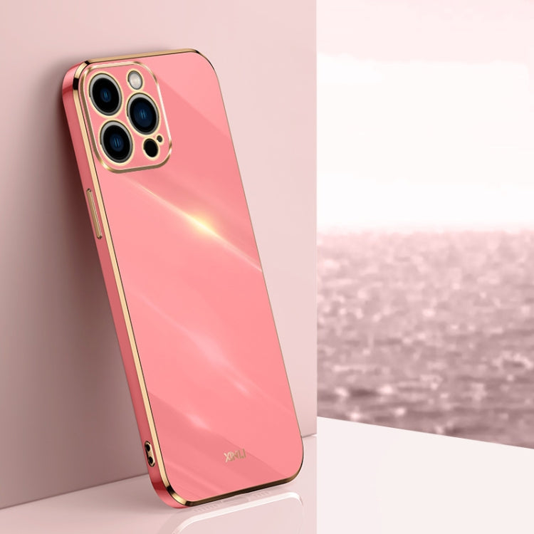 XINLI Straight Edge 6D Electroplate TPU Phone Case, For iPhone 16 Plus, For iPhone 16, For iPhone 15 Pro Max