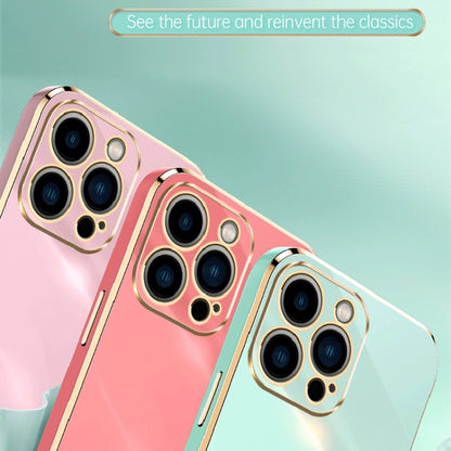 XINLI Straight Edge 6D Electroplate TPU Phone Case, For iPhone 15 Pro, For iPhone 15 Plus, For iPhone 15