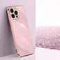 XINLI Straight Edge 6D Electroplate TPU Phone Case, For iPhone 15 Pro, For iPhone 15 Plus, For iPhone 15