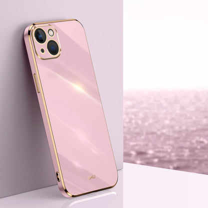 XINLI Straight Edge 6D Electroplate TPU Phone Case, For iPhone 15 Pro, For iPhone 15 Plus, For iPhone 15