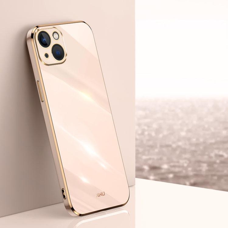 XINLI Straight Edge 6D Electroplate TPU Phone Case, For iPhone 15 Pro, For iPhone 15 Plus, For iPhone 15