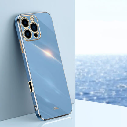 XINLI Straight Edge 6D Electroplate TPU Phone Case, For iPhone Air, For iPhone 16 Pro Max, For iPhone 16 Pro